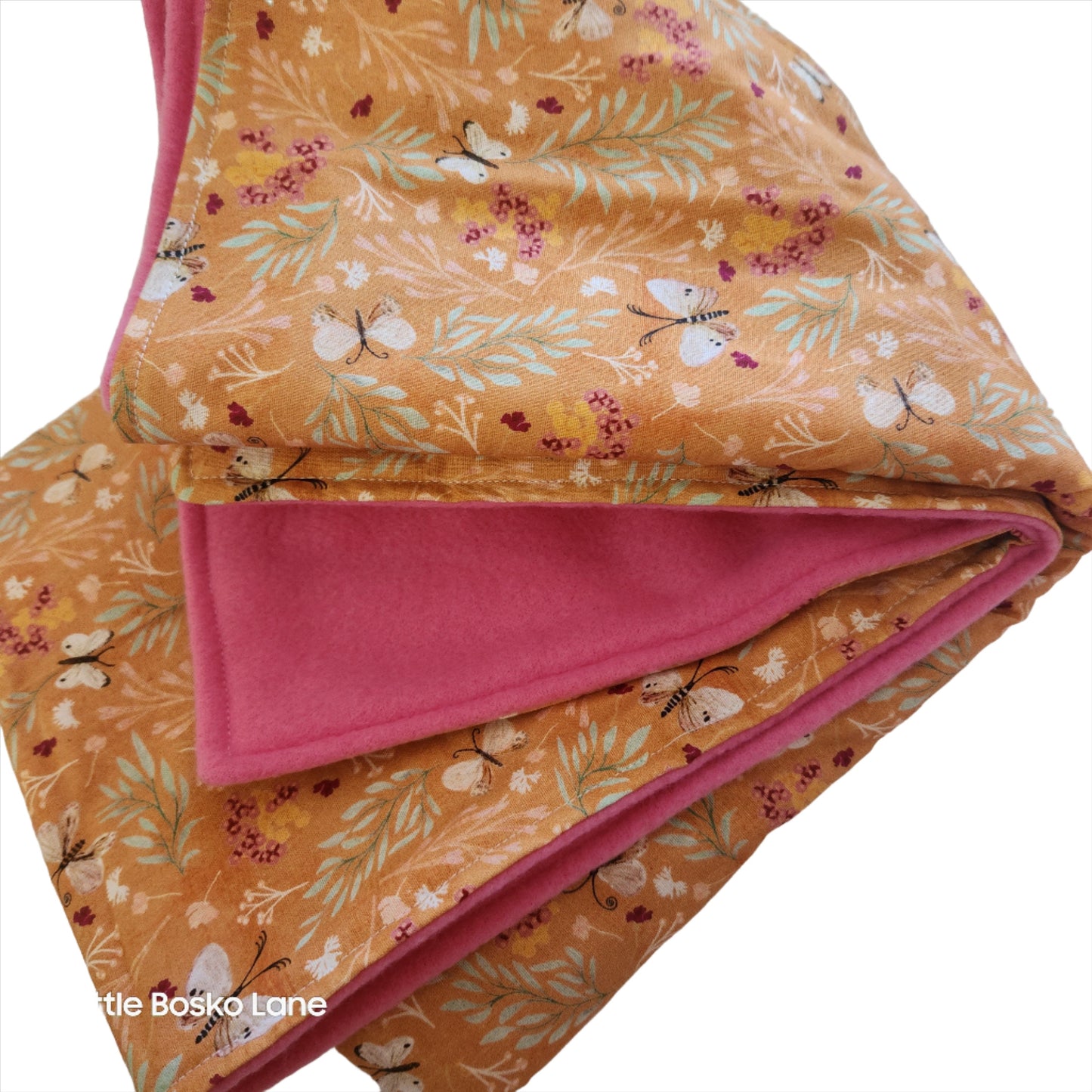 Blanket | Orange butterfly | Pram size