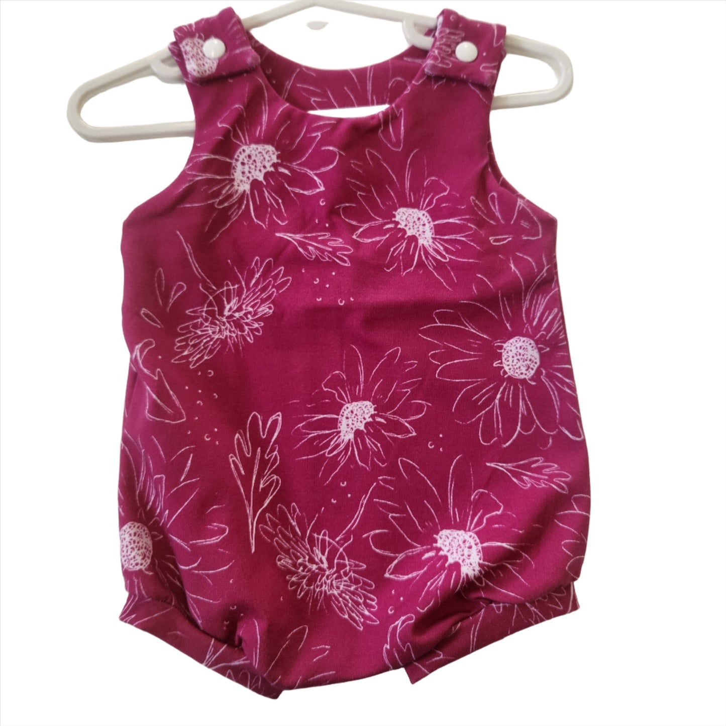 Romper | pink sunflower