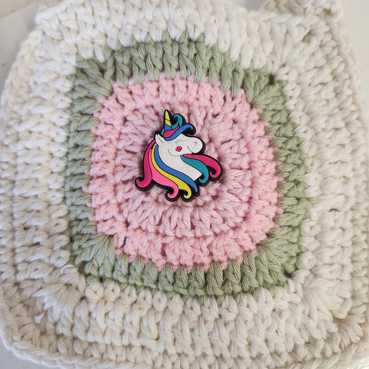 Crochet bag | with croc charm