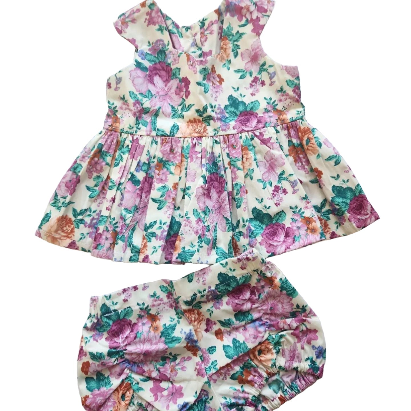 Peplum set | Top and shorts 2 piece